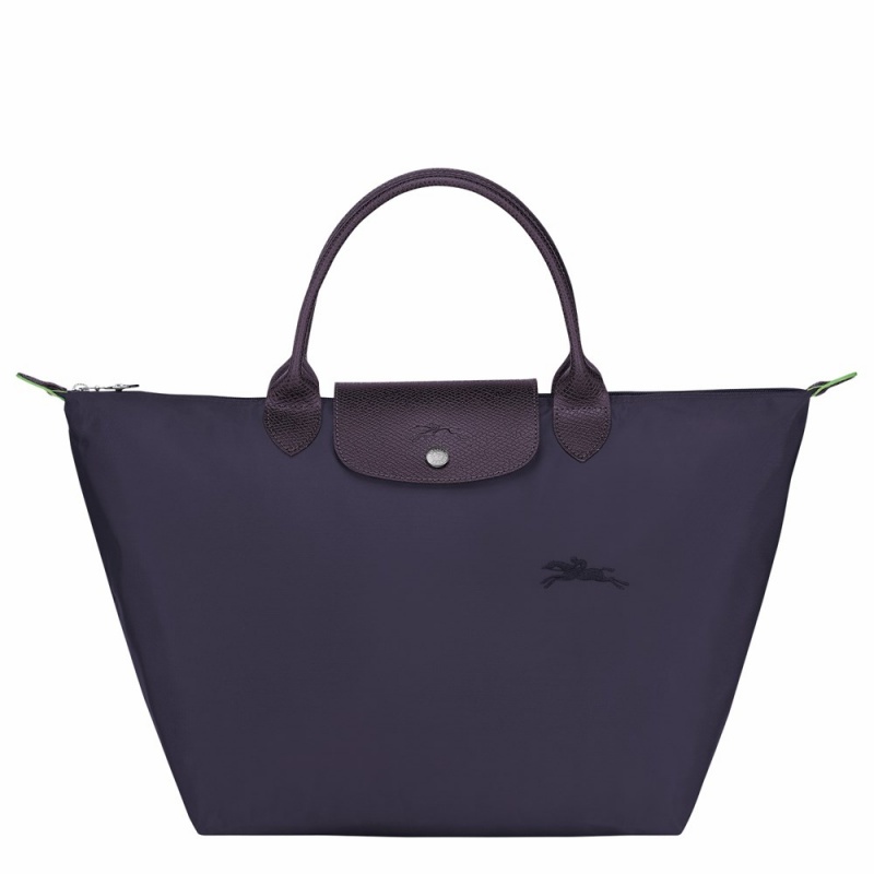 Purple Longchamp Le Pliage M Women's Handbags